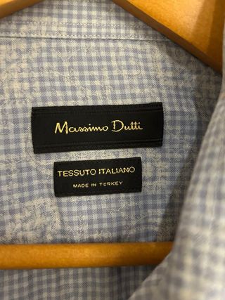 Camisa Massimo Dutti azul