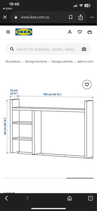 Mesa de secretária IKEA branca