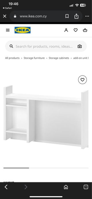 Mesa de secretária IKEA branca