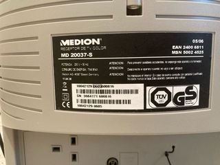 Televisor Medion 14" plata
