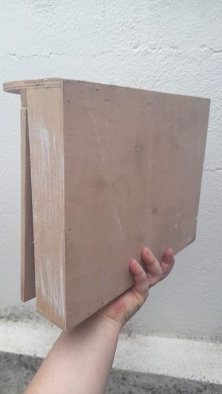 Portaposate/Tisane in legno beige