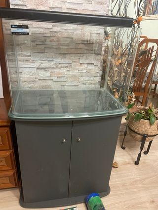 Acuario 80L c/mueble y luces