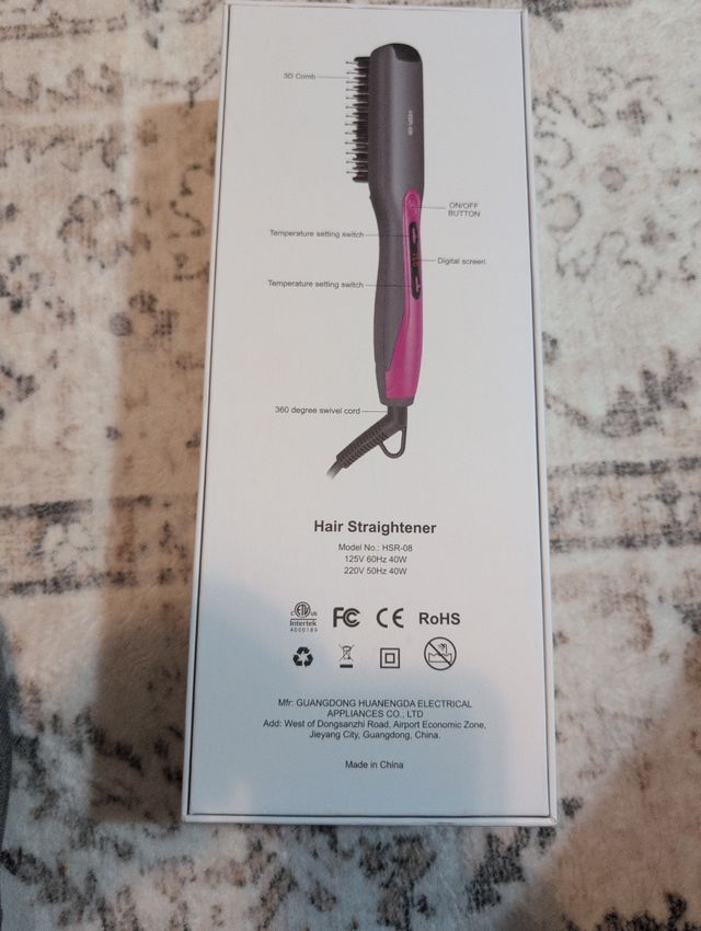 Plancha Cepillo Pelo HSR-08