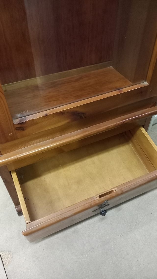 Vitrina antigua madera - 1 puerta