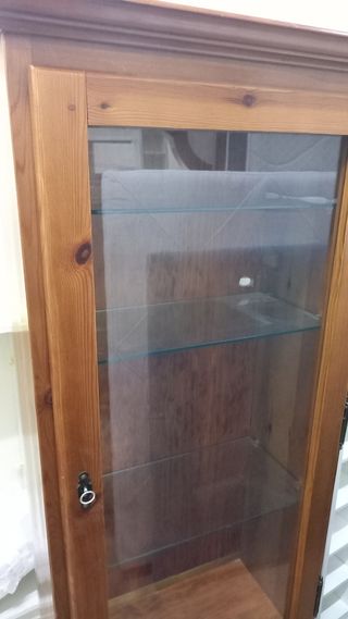 Vitrina antigua madera - 1 puerta