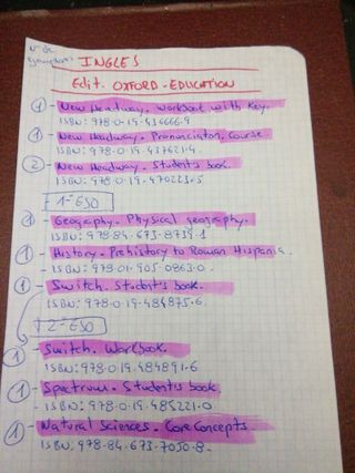 78 libros de texto de ingles de 1° a 4° de ESO.