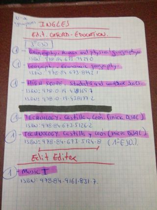 78 libros de texto de ingles de 1° a 4° de ESO.