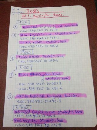 78 libros de texto de ingles de 1° a 4° de ESO.