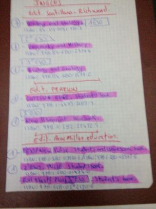 78 libros de texto de ingles de 1° a 4° de ESO.