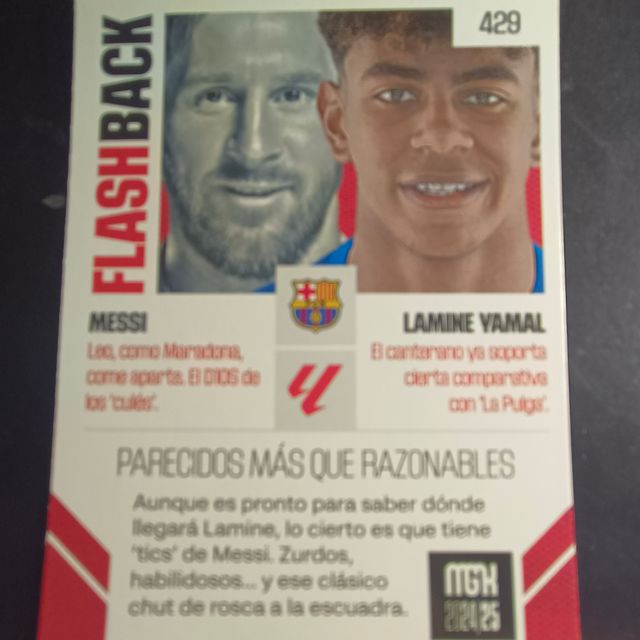 Cromo Messi- Yamal MGK La Liga Flashback 24-25.