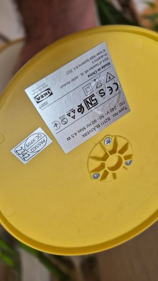 Lámpara BLÅSVERK IKEA Amarilla