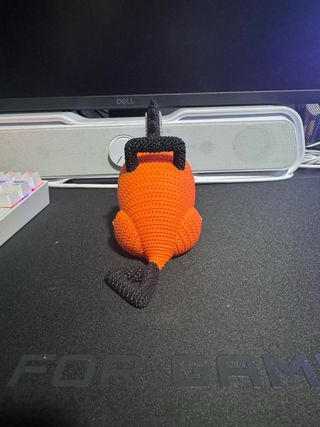 Pochita estilo crochet 3D