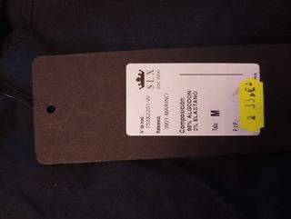 Bermuda SLX azul marino c/cinturón - Talla M