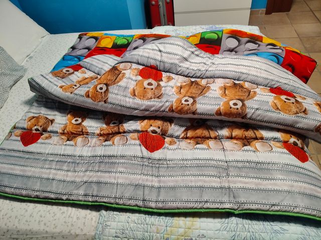 Piumone invernale lego singolo nuovo mai usato