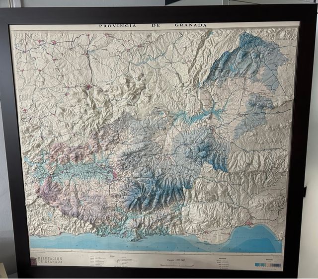Mapa relieve Granada