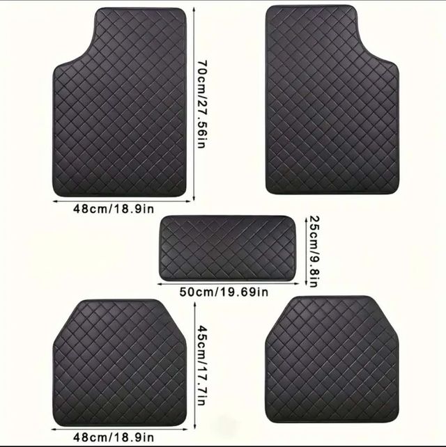 Alfombrillas coche diseño diamante - Oscuro