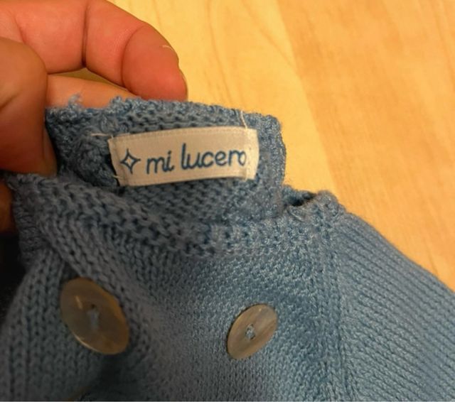 Conjunto bebé punto azul