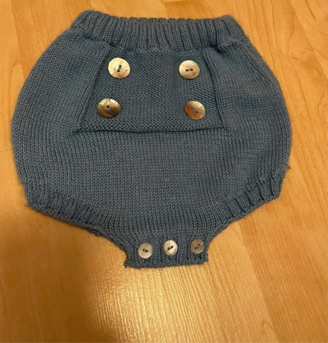 Conjunto bebé punto azul