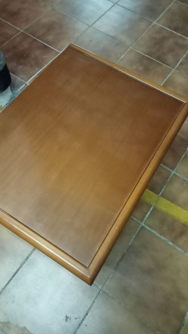 Mesita noche 2 cajones madera