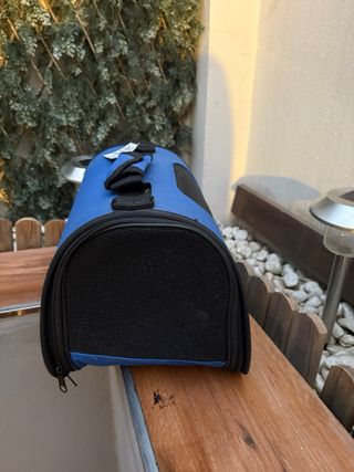 Transportín gato azul