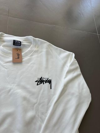 Sudadera Stussy blanca - Dados rojos - Talla M