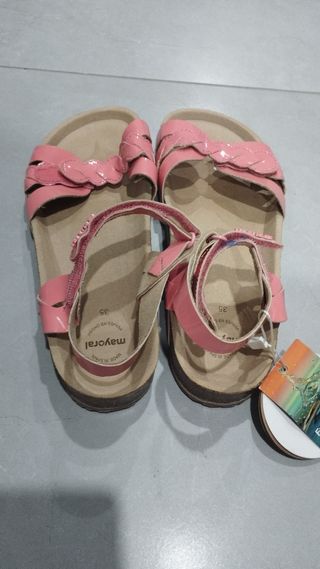 Sandalias niña Mayoral rosa talla 35