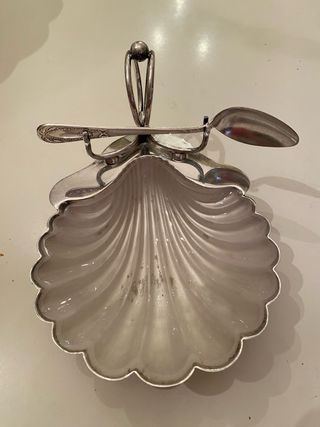 Mantequillera  plata inglesa vintage EPNS