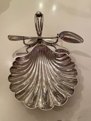 Mantequillera  plata inglesa vintage EPNS