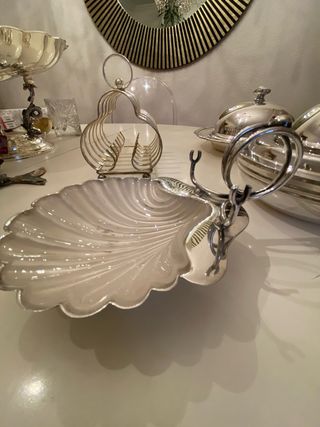 Mantequillera  plata inglesa vintage EPNS