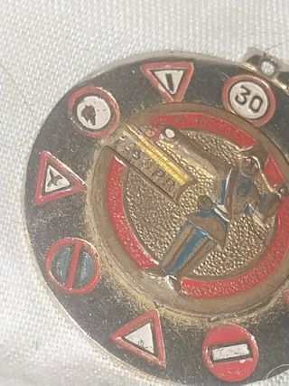Juego metal y esmalte de señales tráfico rotativo