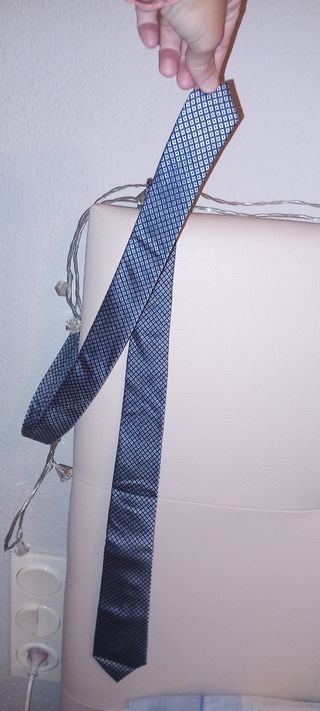 Corbata Mango Man - Azul Grisáceo