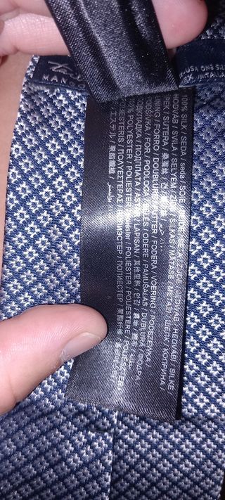 Corbata Mango Man - Azul Grisáceo