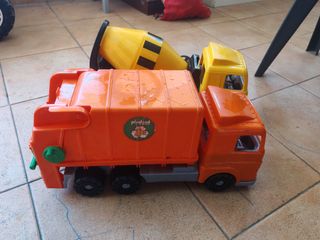 Camiones de juguete: Camión de basura y camión mez