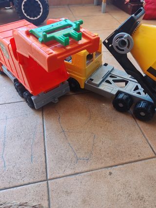 Camiones de juguete: Camión de basura y camión mez