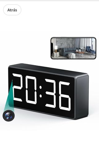 Mini camara Reloj Despertador Espía WiFi— NUEVO