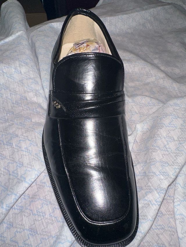 Zapatos Piel Negro Hombre 40