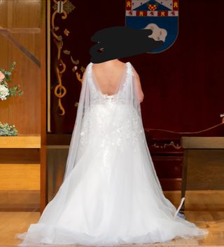 Vestido novia blanco talla grande