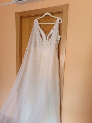 Vestido novia blanco talla grande