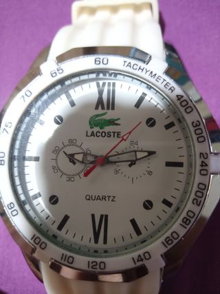 Reloj Lacoste cuarzo blanco