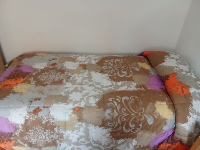 2 colchas cama 90 - Reversibles - Gris, Morado