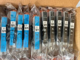 28 cartuchos 571XL  8 cartuchos 570XL