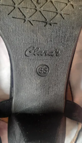 Sandalias tacón negro - talla 38