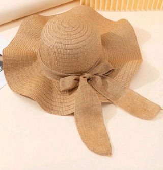 Sombrero playa beige