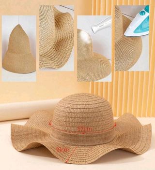 Sombrero playa beige