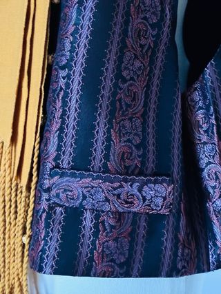 Chaleco Fajín Fallero Hombre - Dorado/Morado