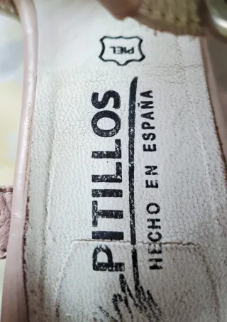 Sandalias Pitillos Piel blanca 38