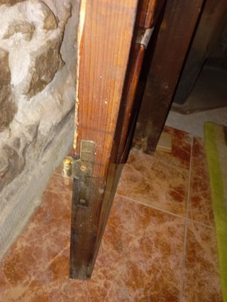 Puerta madera vintage con cristal