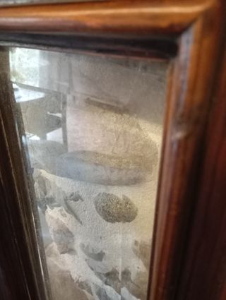 Puerta madera vintage con cristal
