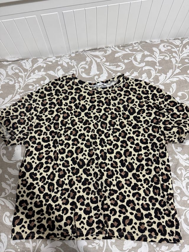 Camiseta Zara leopardo talla S