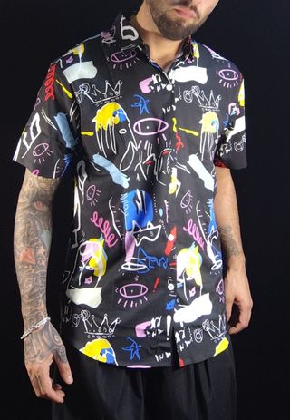 Camisa estampada Street Art - Tam M